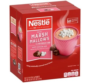 Mezcla de chocolate caliente Nestlé – Chocolate rico con mini malvaviscos (paquete de 50) - Product Image 1