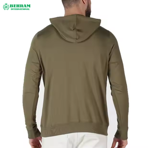 Sweat à capuche unisexe en molleton/éponge française 100 % coton mélangé, teint uni, séchage rapide, impression gaufrée, coupe classique, pour l'hiver, en gros - Product Image 6