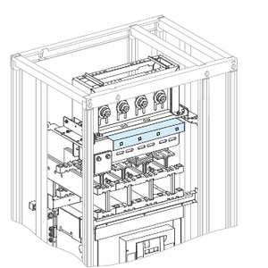 Per SCHNEIDER ELECTRIC KTB0404PE1 Canalis Rinforzato per Protezione Terra (PER) 400mm KTA KTC con 4 Fori Protezione da Fulmini - Product Image 1