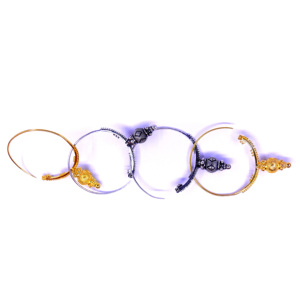Party Wear Ensemble de boucles d'oreilles en forme de boule pour femmes en argent sterling 925 plaqué or Vermeil - Product Image 5