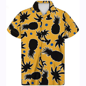 Venta al por mayor de camisas hawaianas de manga corta para hombre que absorbe la humedad camisas de manga corta con botones para hombre - Product Image 2