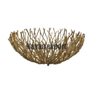 Bol à fruits en métal de vente chaude Bol de corail de coulée en métal artisanal - Product Image 1
