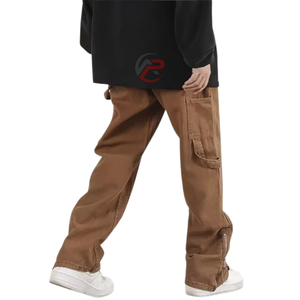 กางเกงกีฬาผู้ชายผ้าฝ้ายน้ำหนักเบาเอวกลางเอวป้องกันรอยยับเป็นมิตรกับสิ่งแวดล้อม - Product Image 5