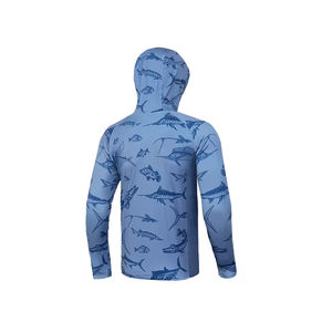เสื้อฮู้ดตกปลาสำหรับผู้ชายรุ่นที่ดีที่สุดปี 2025 สีน้ำเงินแบบกำหนดเอง โลโก้แบบกำหนดเอง ลดราคา ดีที่สุดในปากีสถาน บริการ OEM ปรับแต่งได้ - Product Image 5