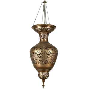 Lampe à suspension en métal massif pur de conception standard éclairage en métal de style marocain lampe suspendue décorative - Product Image 2