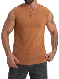 Débardeur de sport personnalisé pour homme - Séchage rapide, respirant, 100% coton, sans manches, fabriqué au Bangladesh - Product Image 3