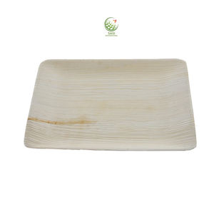 Recién llegado, platos de cena de madera biodegradables desechables rectangulares y cuadrados, servicio de comida compostable para fiestas, bodas - Product Image 1