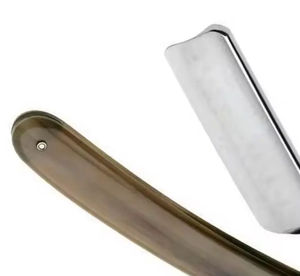 Maquinilla de afeitar recta plegable de gran venta 2024, borde de peluquero de acero duradero con soporte para cuchillo para afeitado facial y corporal - Product Image 3