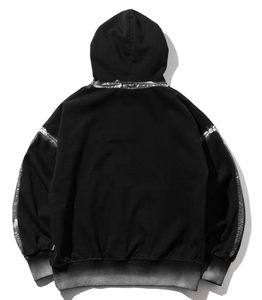 Sweat à capuche brodé pour homme 2026, coupe oversize, 100 % coton, décontracté, lavé, haute qualité, en molleton, pour l'hiver - Product Image 6