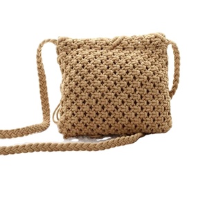 Bolsa de Maquillaje Tejida de Paja de Primera Calidad, Nueva, de Alta Gama, Bolsos de Moda para Mujer, Bolsa de Macramé Hecha a Mano para el Cuidado del Maquillaje - Product Image 1