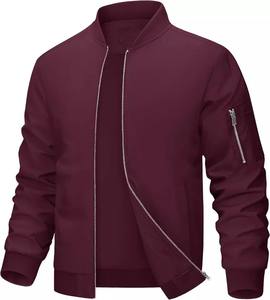 Blouson aviateur pour homme coupe-vent avec 5 poches-Veste zippée décontractée pour veste d'hiver pour homme MS-JS-0078 - Product Image 4