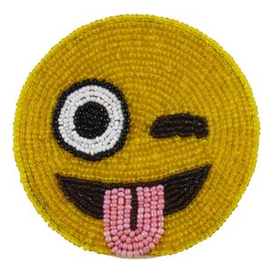 Funny Faces Glass <b>Beaded</b> <b>Coaster</b> Specially Design for Kids Colorful Affordable Price Use for Table Decors in Home and Hotels - Product Image 2