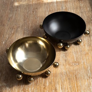 Lot de 3 bols décoratifs bas orchidées finition argentée pièces élégantes parfaites pour la table de bureau à domicile ou la fête d'Inde - Product Image 2