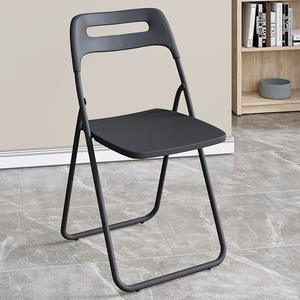 Chaise de conférence pliable moderne, dossier en plastique durable, cadre en acier, design portable, pour la maison, le bureau, l'hôpital, l'école, l'hôtel, la salle à manger - Product Image 4