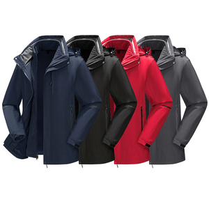 Wholesales 3-in-1 Liner Windproof <b>Jacket</b> Waterproof Breathable Plain Soft Shell Outdoor <b>Jacket</b> Hiking <b>Jackets</b> - Product Image 2