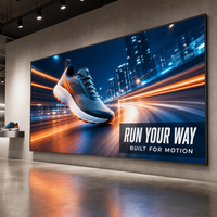 Layar LED Indoor P1.86 Kustom Bersertifikasi CCC, Video Wall LED Seamless Servis Depan untuk Ruang Kontrol