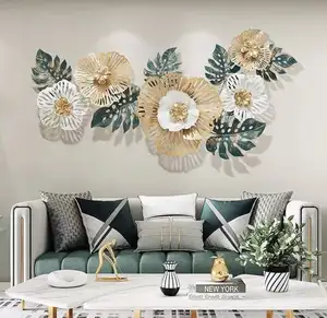 Atacado luz de luxo decoração de jardim metal estilo antigo 3D fio metal arte de parede decoração fabricação por Acube indústrias