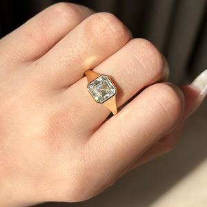 Anillo de mujer de diamante cultivado en laboratorio de 2 quilates de alta calidad en oro blanco/amarillo/rosa de 14K IGI certificado VVS2 corte brillante redondo - Product Image 2