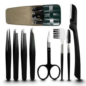 Recortador de Cejas y Vello Facial Portátil 5 en 1 de Acero Inoxidable de Alta Calidad con Punta Inclinada y Función Antiestática - Product Image 6