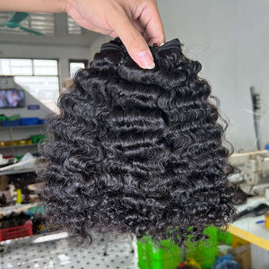 CDYHAIRVN Cheveux Brésiliens Bouclés de Qualité Supérieure, Tissage de Cheveux Brésiliens à Double Trame Faite à la Machine, Couleur Naturelle, Cheveux Remy Vierges - Product Image 1