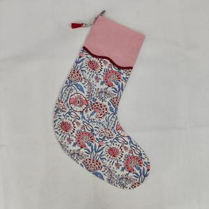 Venta al por mayor hecho a mano Vintage algodón media lujo indio Santa Claus forma Navidad calcetín, venta al por mayor medias indias comprar - Product Image 6