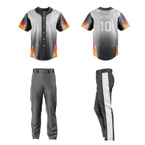 Tenues de baseball personnalisées de haute qualité, respirantes, 100% polyester, vêtements de sport, séchage rapide, propriétés antibactériennes, logo personnalisé - Product Image 2