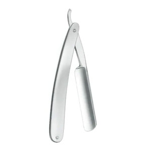 Rasoir de barbier à bord droit en acier inoxydable Rasoir droit pliant Lames remplaçables à bord unique adaptées à tous les doubles - Product Image 2