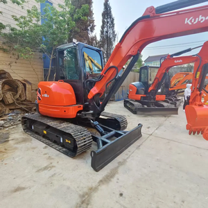 รถขุดขนาดเล็ก Kubota KX057-5 น้ำหนัก 5.5 ตัน เครื่องจักรสำหรับงานหนักเคลื่อนย้ายดินสำหรับไซต์ก่อสร้าง มีจำหน่ายในราคาขายส่ง - Product Image 5