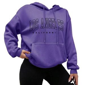 Pull à épaules tombantes de haute qualité personnaliser sweats à capuche imprimés par sublimation 100% coton sweats à capuche en gros pour femme - Product Image 2