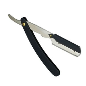 Rasoir Baber à lame unique Rasoir de barbier en acier inoxydable avec poignée en métal Couleur personnalisée Coupe pliante Utilisation en salon - Product Image 1