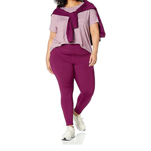 Custom Color Women's Full-Length Yoga Pant Elastic Waist High Support Custom Logo <b>Leggings</b> Plaid <b>Pattern</b> Spandex/Nylon - Product Image 6