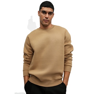 Men Urban Sweatshirt 240g Polyester/Cotton Fleece Heavy Street Style Crewneck Pullover Winter Fashion Apparel OEM Private Label - Product Image 3