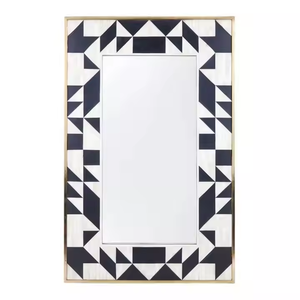 Espejo de pared con incrustaciones de hueso, decoración de espejo de pared decorativo de diseño único de Crescent Crafts - Product Image 3