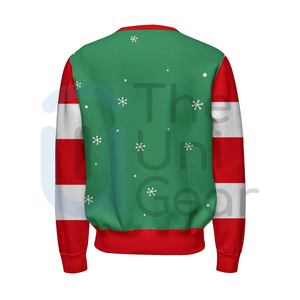 New Design Solid Casual Christmas Sweatshirt Men Women Festive Pullover Top Front Logo Winter OEM Service Wholesale Fleece - Product Image 4