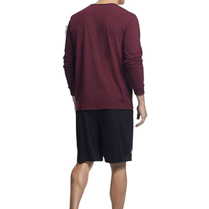 Venta al por mayor 100% algodón hombres camisetas ligero color sólido tallas grandes personalizado diseño personalizado - Product Image 5