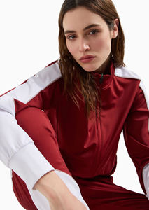 Sweat-shirt à capuche et pantalon de survêtement 2 pièces d'hiver écologique avec logo personnalisé pour femmes Survêtement de jogging de gymnastique 100% coton antibactérien - Product Image 5