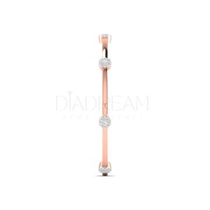 Round Cut Flush Moissanite Diamond <b>Bangles</b> <b>Antique</b> <b>Gold</b> Plated Silver <b>Bangle</b> Elegant Gift for Women - Product Image 3