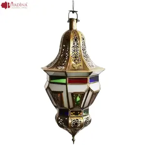 Moroccan Simple bell lamp metal Ceiling antique decorative moroccan handmade Hanging Home Decor lanterns for hotel home & cafe