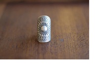 Sun Design longue bague en argent Sterling 925 taille réglable artisanale ethnique Sol inspiré bijoux audacieux pour les femmes