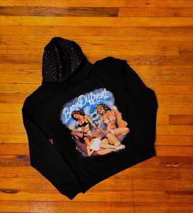 Sweats à capuche personnalisés unisexes à fermeture éclair complète motif solide XXS taille 3D pour la conception de logo en strass à impression bouffante - Product Image 5