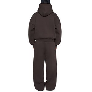 Chándal de invierno con capucha personalizado de alta calidad para hombre, Jogger con cremallera, ropa deportiva transpirable 220 GSM - Product Image 3