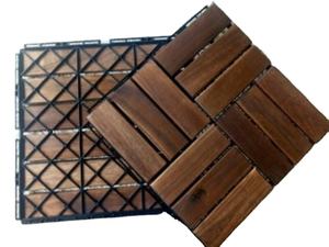 Dalles de terrasse autobloquantes antidérapantes en bois dur d'acacia du Vietnam, imperméables, pour jardin et patio, par Viet Wood, avec garantie de 5 ans - Product Image 4