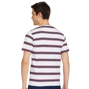 Prix de gros été saison hommes T-shirt imprimé Premium élégant décontracté col en V dernière conception rayé t-shirts pour hommes - Product Image 2