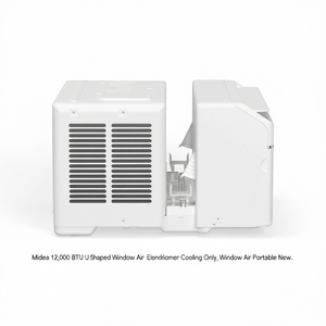 เครื่องปรับอากาศแบบติดหน้าต่าง Midea 12,000 BTU รูปทรงตัวยู ระบบสมาร์ท ความถี่คงที่ แบบทำความเย็นอย่างเดียว ใช้ไฟฟ้า พกพาได้ สำหรับใช้ในบ้าน รุ่นใหม่ - Product Image 2