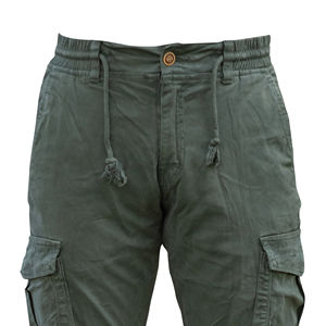 Pantalones cargo ajustados para hombre con diseño táctico y bolsillos adicionales, ideales para exteriores informales y suministro al por mayor. - Product Image 3