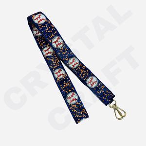 Go Dawgs <b>Red</b> Beaded Purse Strap Customized White Gold Seed <b>Bead</b> Bag Straps Accessories Bags Special Bag Parts Accessories - Product Image 5