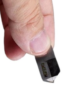 Herramientas de Corte de Diamante Posalux EAGLION INTERNATIONAL en Forma de V Personalizadas, Grado 80, 2 mm, Modelo PT, Fresa de Diamante para Joyería - Product Image 5