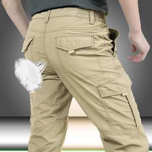 Unisex Lightweight Vintage Tactical Canvas Pants Custom <b>Label</b> Quick Dry Cargo Multi-Pockets Cordura Breathable Outdoor - Product Image 2