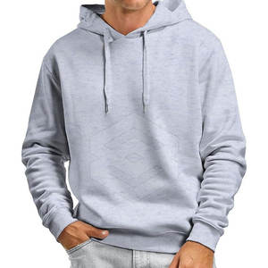 เสื้อฮู้ดโอเวอร์ไซส์สำหรับผู้ชาย2025ฤดูหนาวมาใหม่พิมพ์ลายดิจิตอลสีพื้น100% ผ้าฝ้ายออร์แกนิคลำลอง - Product Image 6