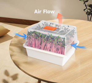 Kit de micro-légumes OEM ODM, bac à <span class=keywords><strong>semis</strong></span> durable à arrosage automatique avec boîte de culture hydroponique sans BPA de qualité alimentaire pour la germination à domicile - Product Image 3